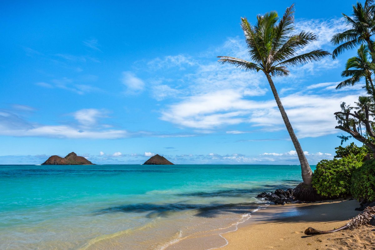 Mokulua Islands view from Lanikai Beach near Kailua, Oahu — Kailua Jake Handyman service area